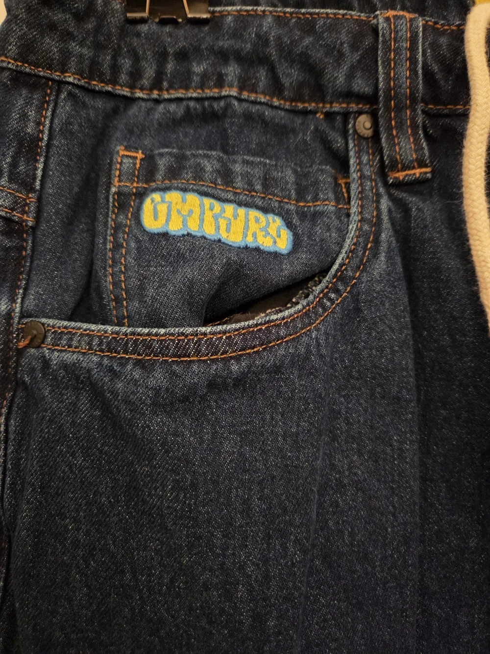 Mens Empyre Baggy Dark Wash Jeans Size 33